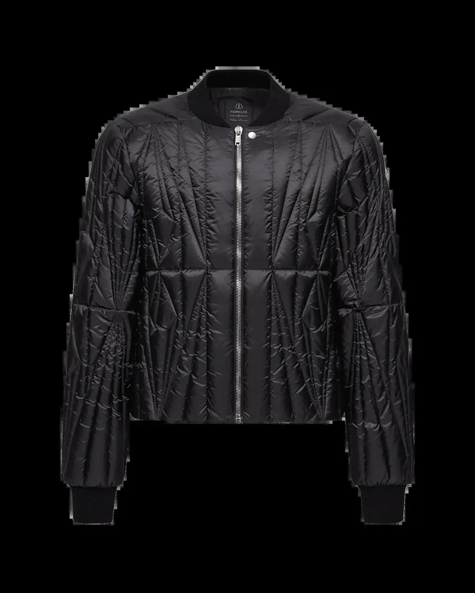Moncler + Rick Owens x Moncler Geocamo Quilted Leather Bomber Jacket | Thumbnail 2 Moncler + Rick Owens x Moncler Geocamo Quilted Leather Bomber Jacket | Thumbnail 2