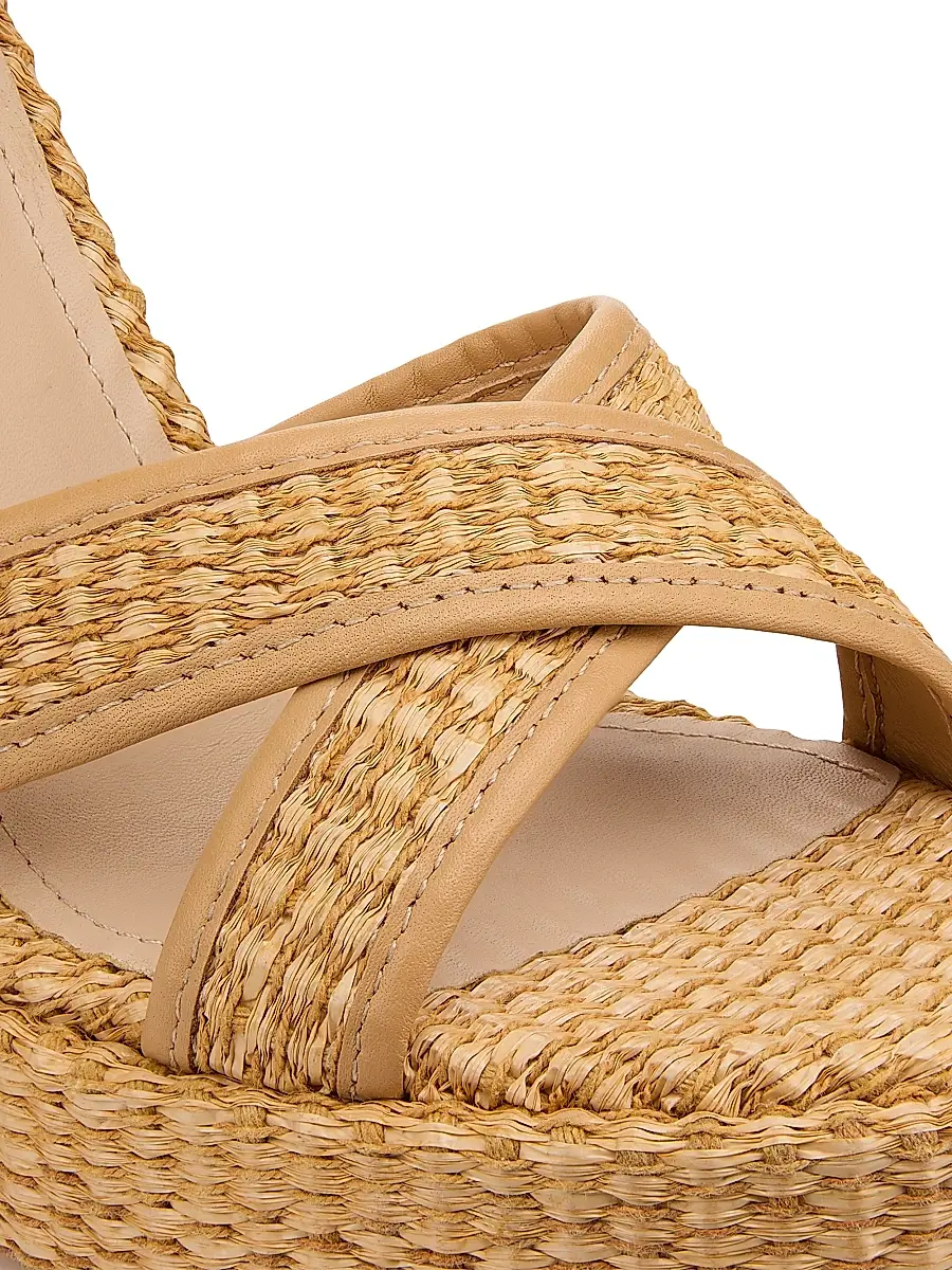 22élevé Women's 115MM Raffia Platform Sandals | Thumbnail 6 22élevé Women's 115MM Raffia Platform Sandals | Thumbnail 6