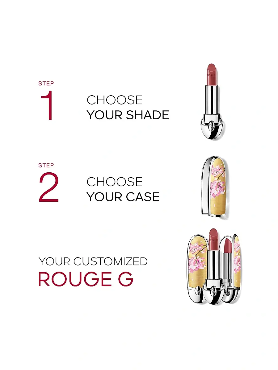 GUERLAIN Women's Rouge G Customizable Cherry Blossom Lipstick Case | Thumbnail 2