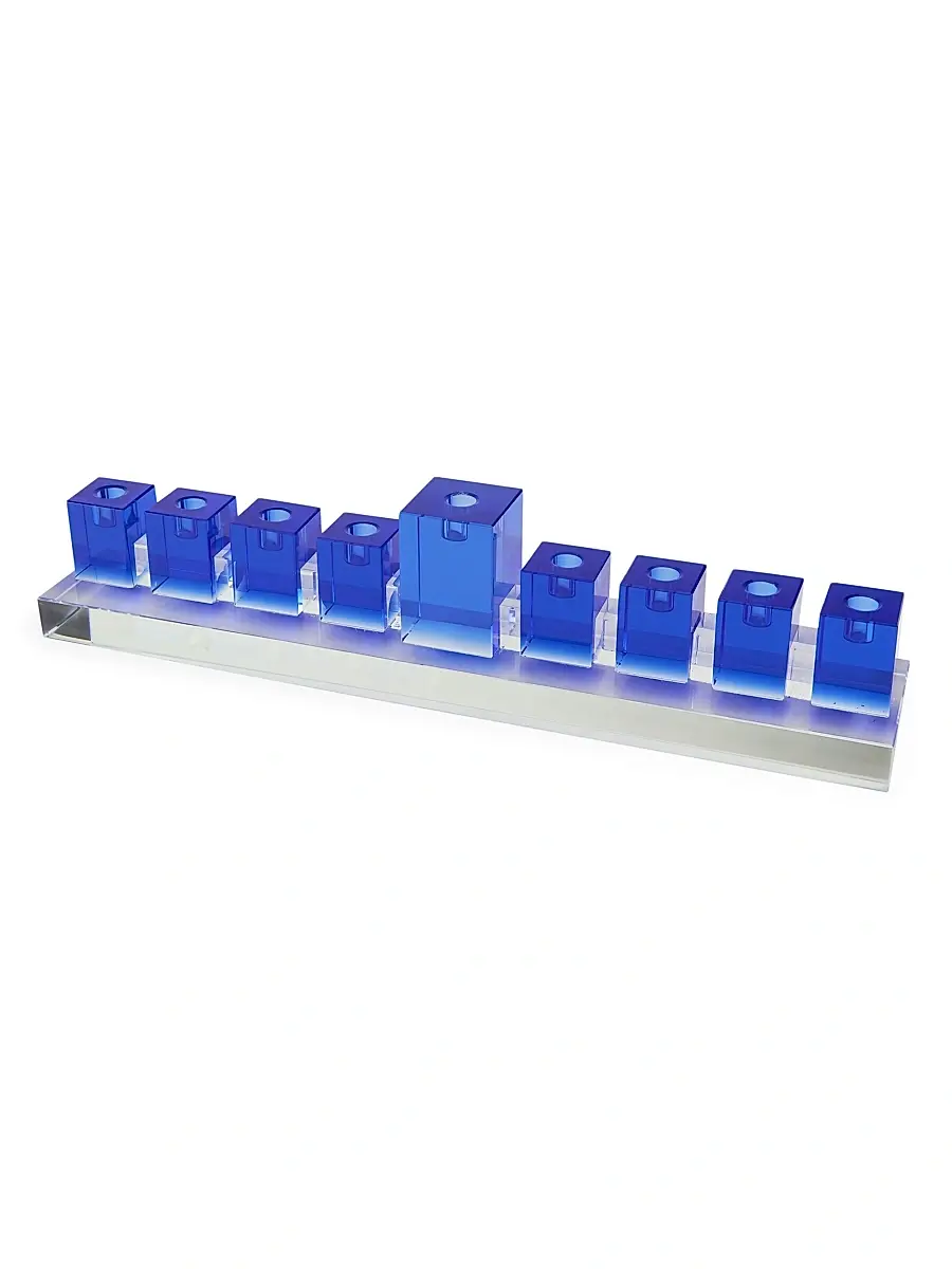 Tizo Clear Crystal Menorah