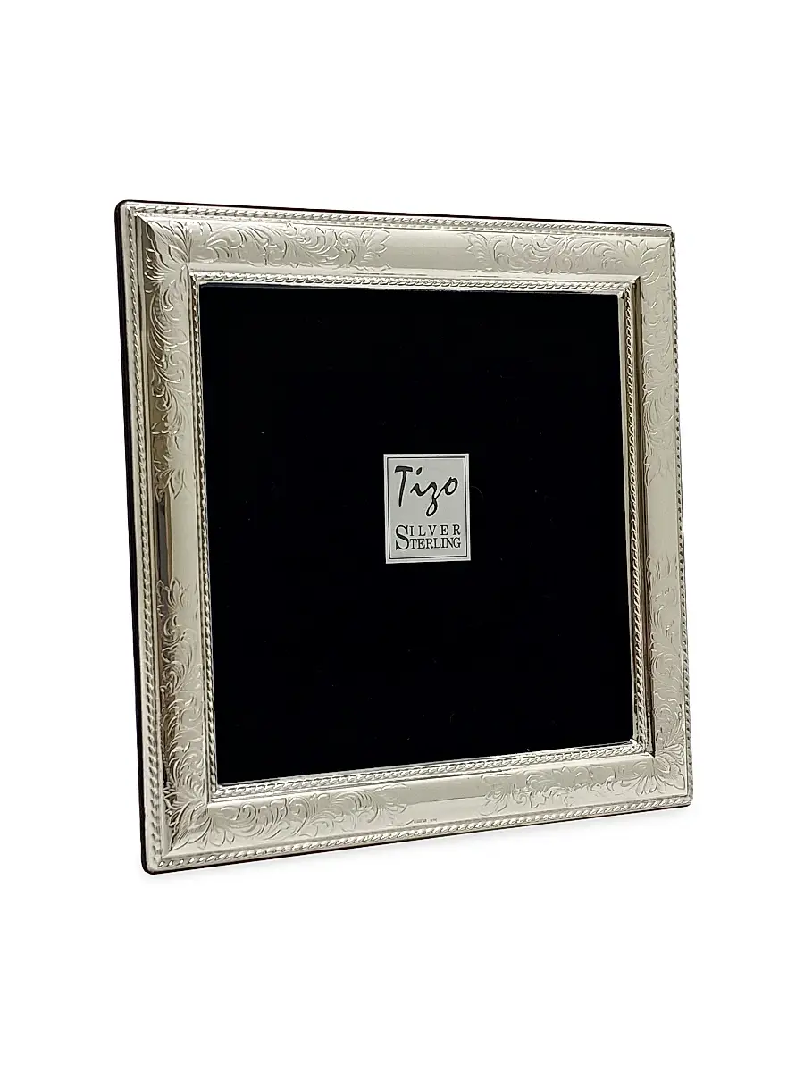 Tizo Sterling Silver Engraved Rope Frame | Thumbnail 3 Tizo Sterling Silver Engraved Rope Frame | Thumbnail 3