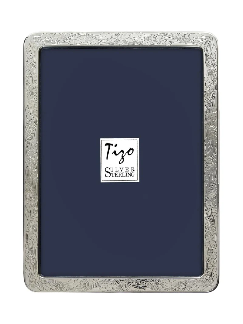 Tizo Sterling Silver Luxe Engraved Frame