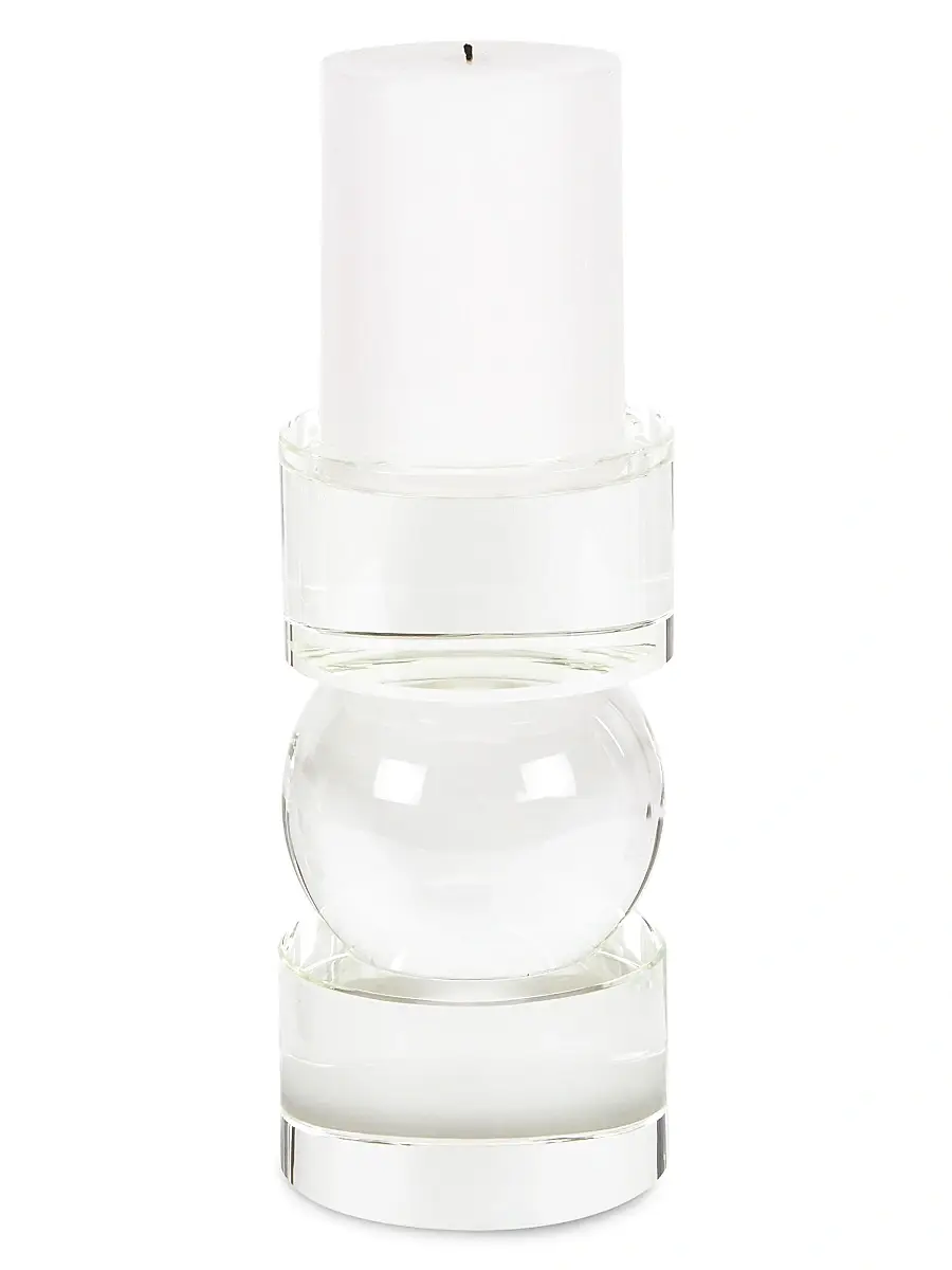 Tizo Clear Crystal Sphere Candleholder | Thumbnail 2