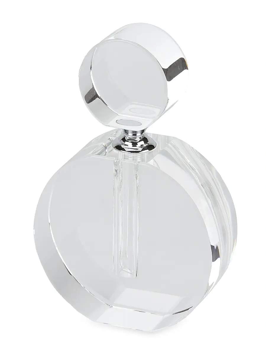 Tizo Clear Crystal Flat Perfume Bottle