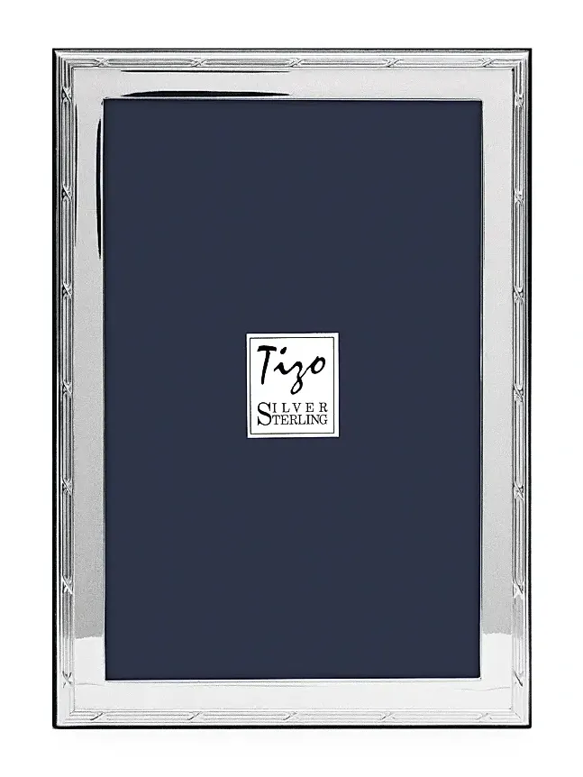 Tizo Sterling Silver Reed & Ribbon Frame - Silver