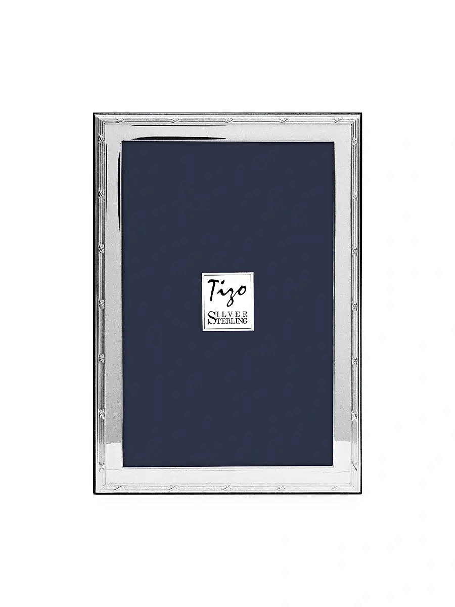 Tizo Sterling Silver Reed & Ribbon Frame - Silver