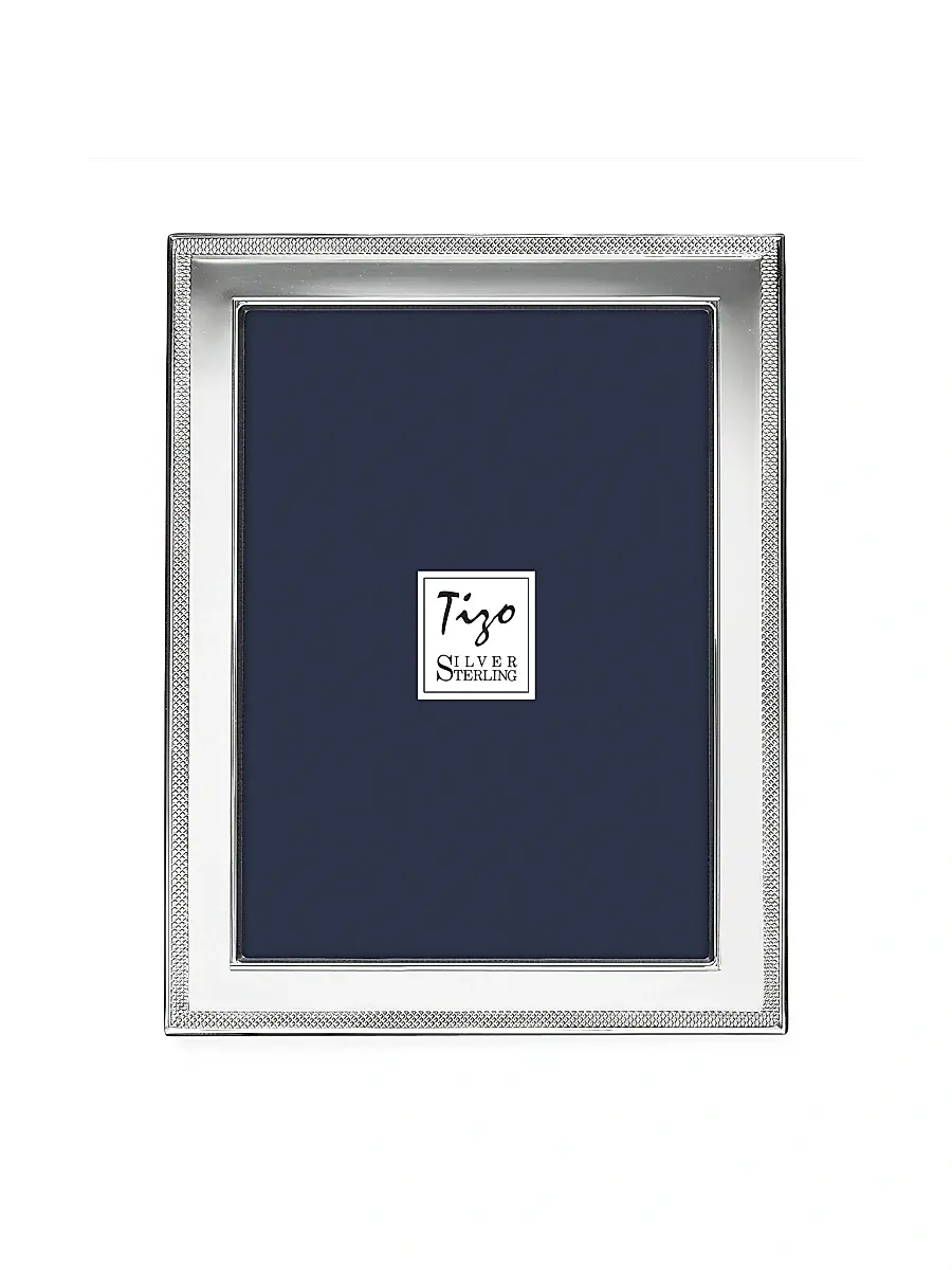 Tizo Luxe Mesh Border 935 Sterling Silver Frame