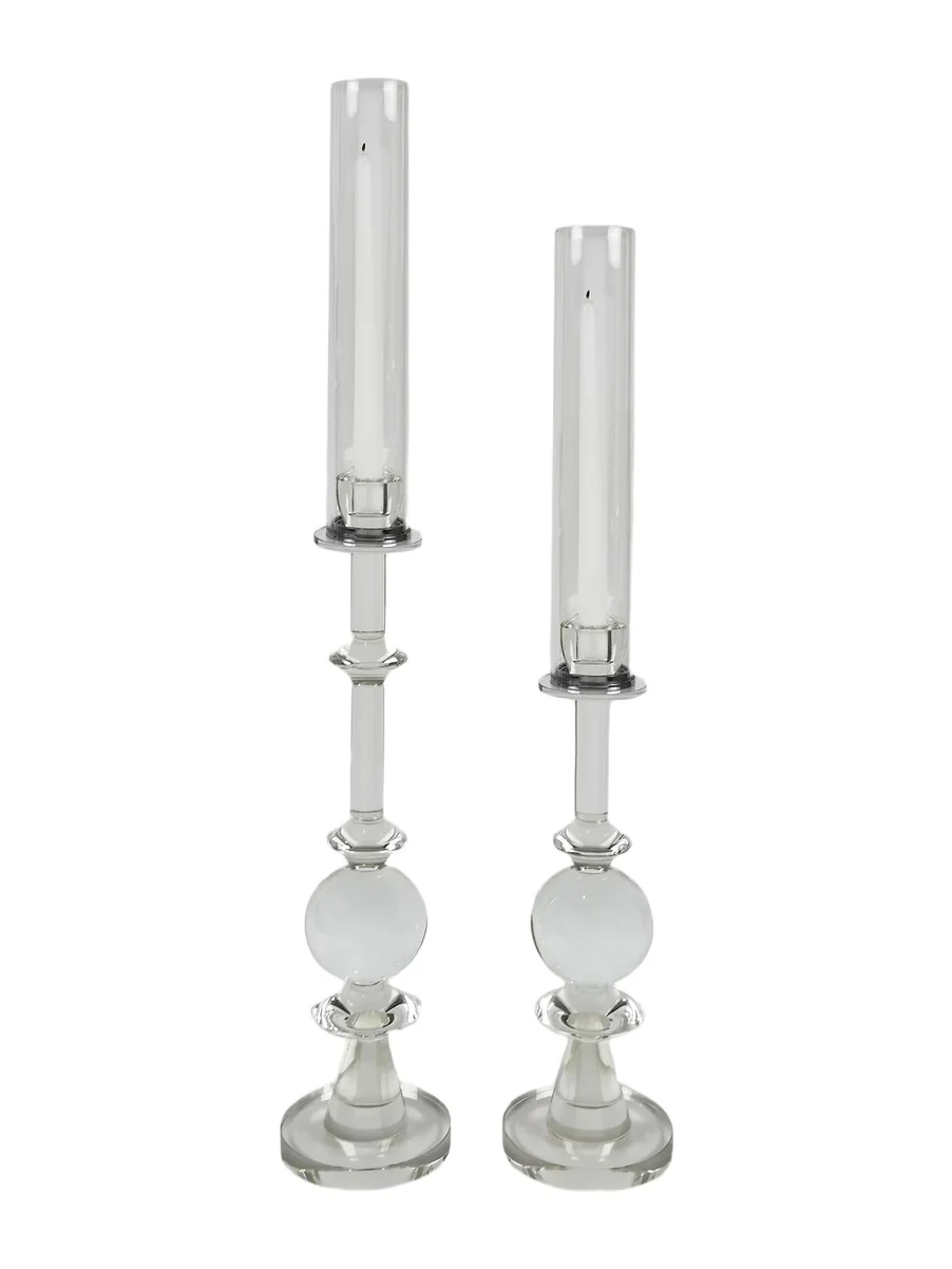 Tizo Crystal Ball & Shade Candleholder - Clear