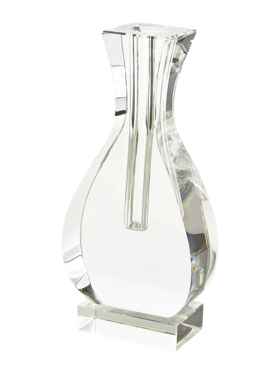 Tizo Clear Crystal Flat Urn Vase