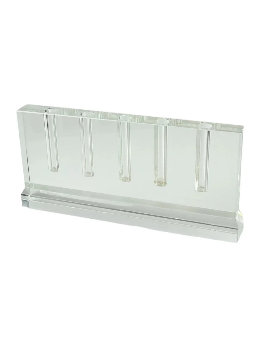 Tizo Clear Crystal Five-Hole Bud Vase