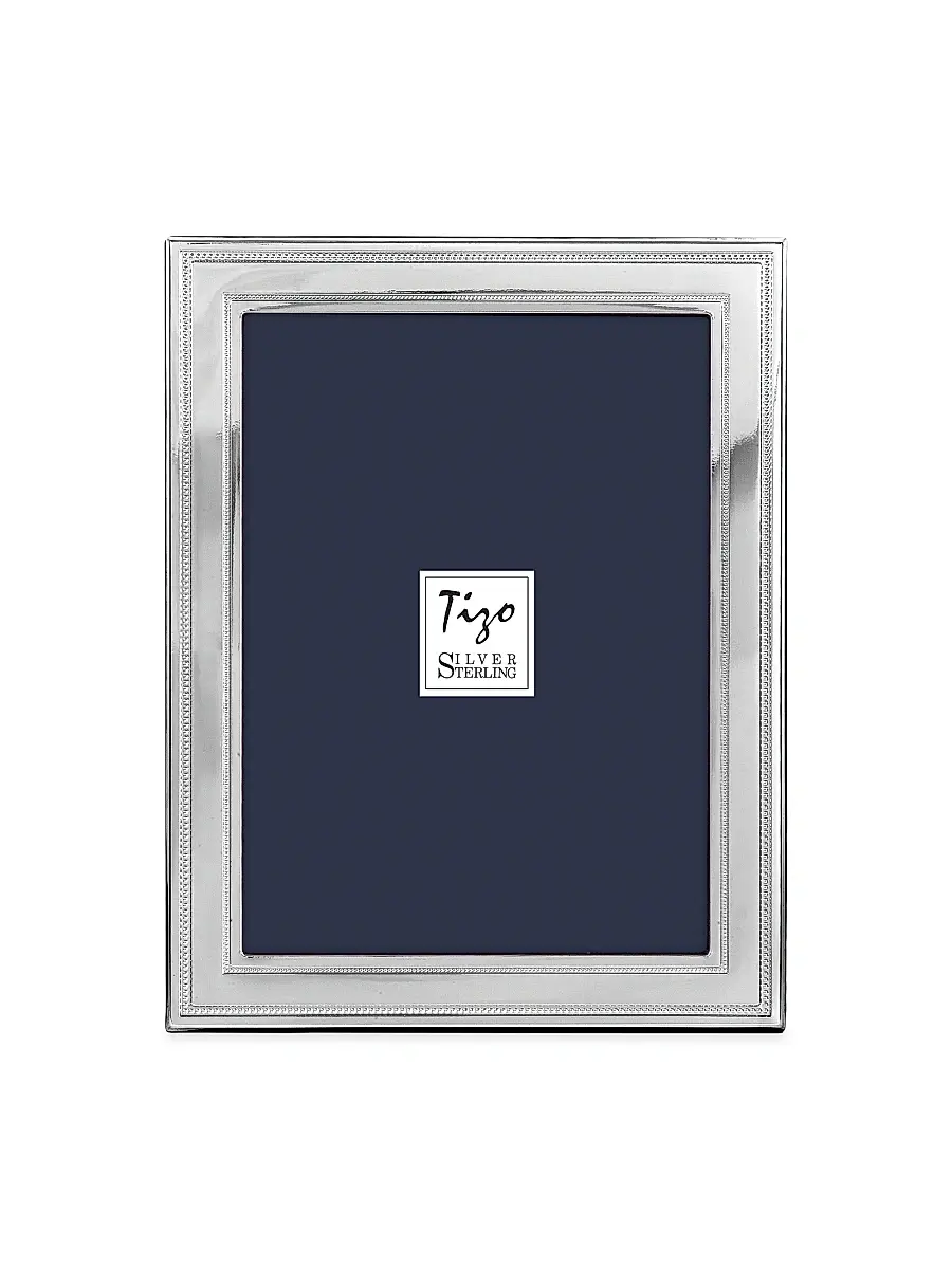 Tizo Sterling Silver Luxe Double Bead Frame