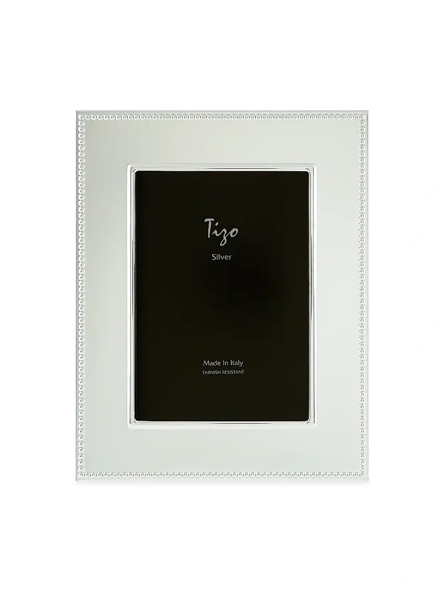Tizo Italian Silverplate Wide Beaded Frame