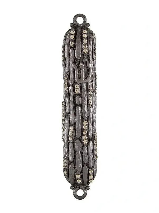 Tizo Crystal Metal Mezuzah
