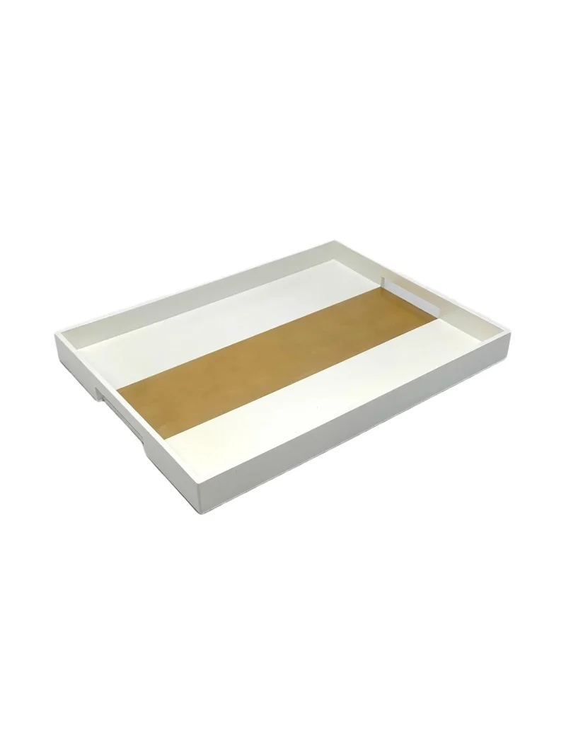 Tizo Striped Wood Tray