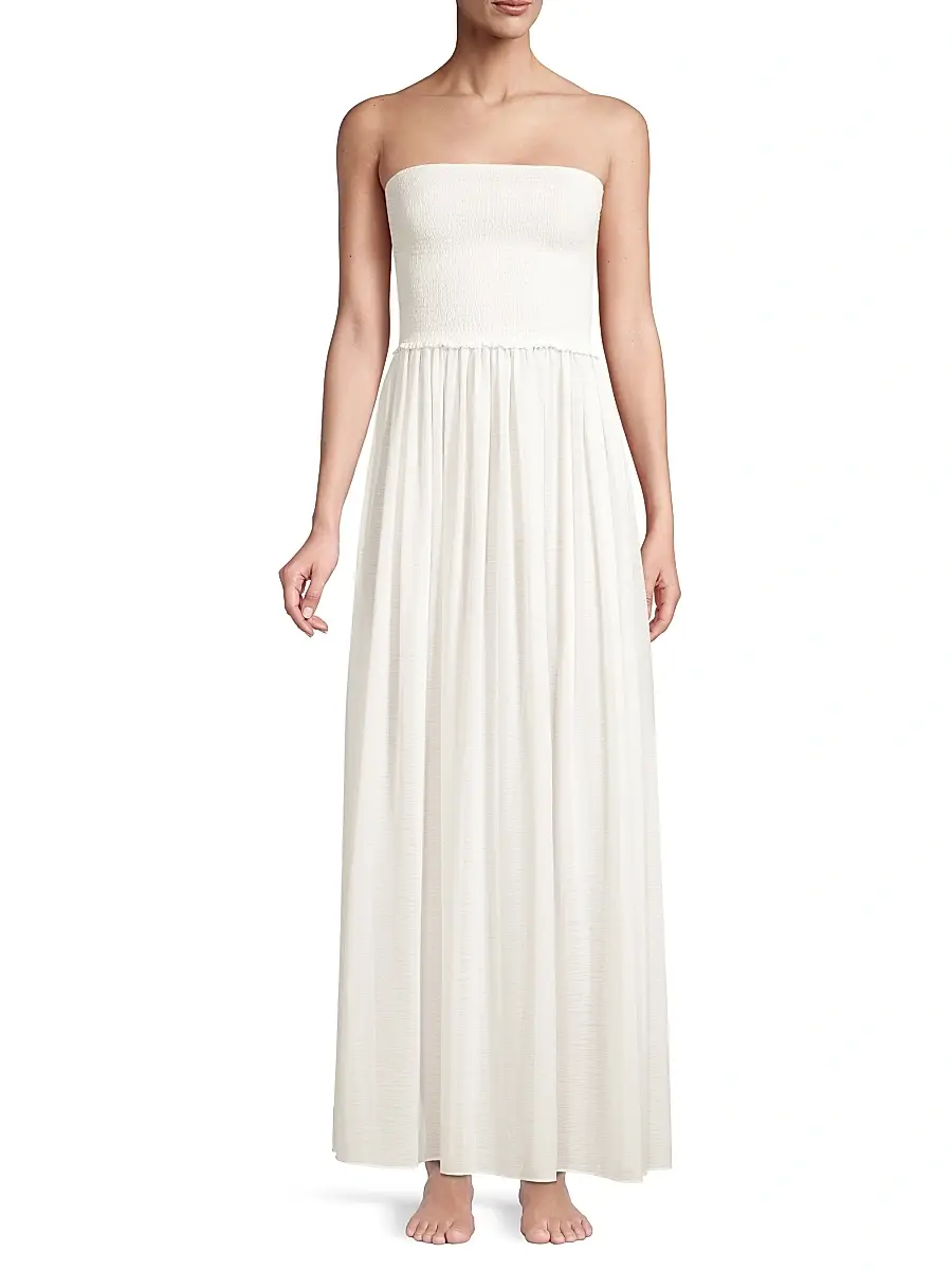 Ramy Brook Women's Calista Strapless Smocked Dress | Thumbnail 3 Ramy Brook Women's Calista Strapless Smocked Dress | Thumbnail 3