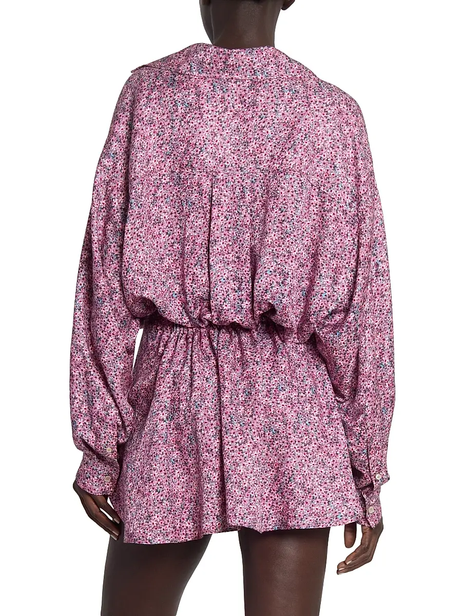 Isabel Marant Women's Harmony Silk-Blend Minidress | Thumbnail 5 Isabel Marant Women's Harmony Silk-Blend Minidress | Thumbnail 5