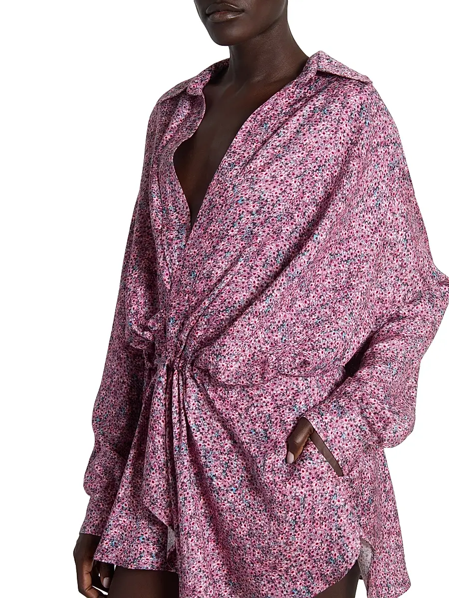 Isabel Marant Women's Harmony Silk-Blend Minidress | Thumbnail 6 Isabel Marant Women's Harmony Silk-Blend Minidress | Thumbnail 6