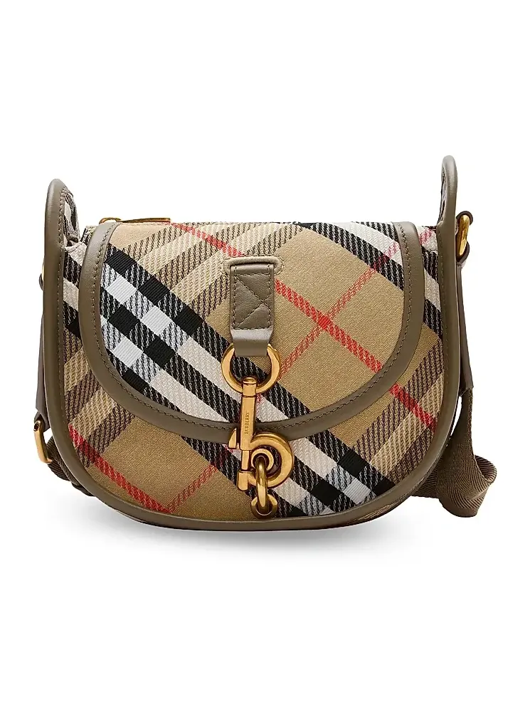 Women's B Clip Mini Check Crossbody Bag