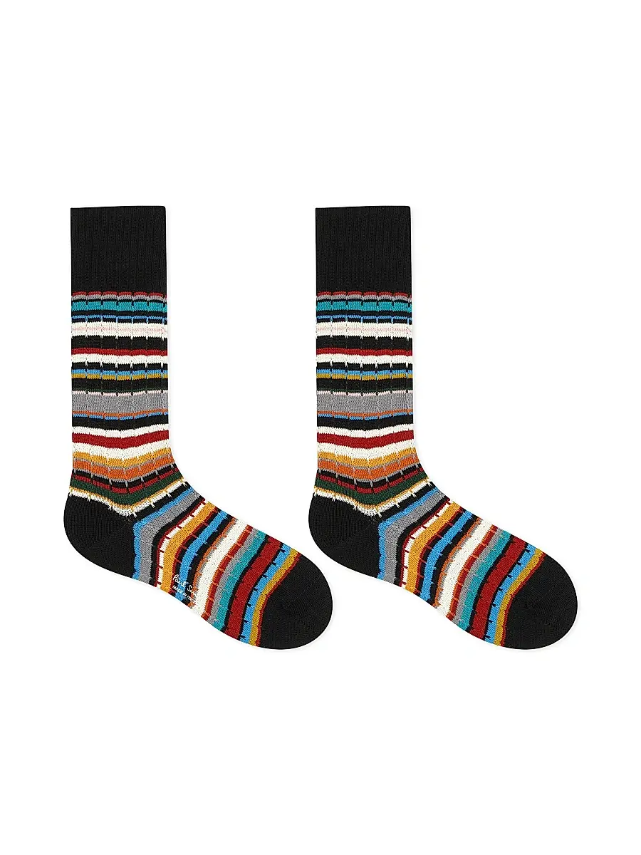 Paul Smith Men's 3-Pack Cable Signature Socks | Thumbnail 2