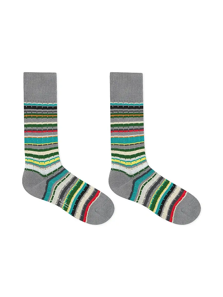 Paul Smith Men's 3-Pack Cable Signature Socks | Thumbnail 3
