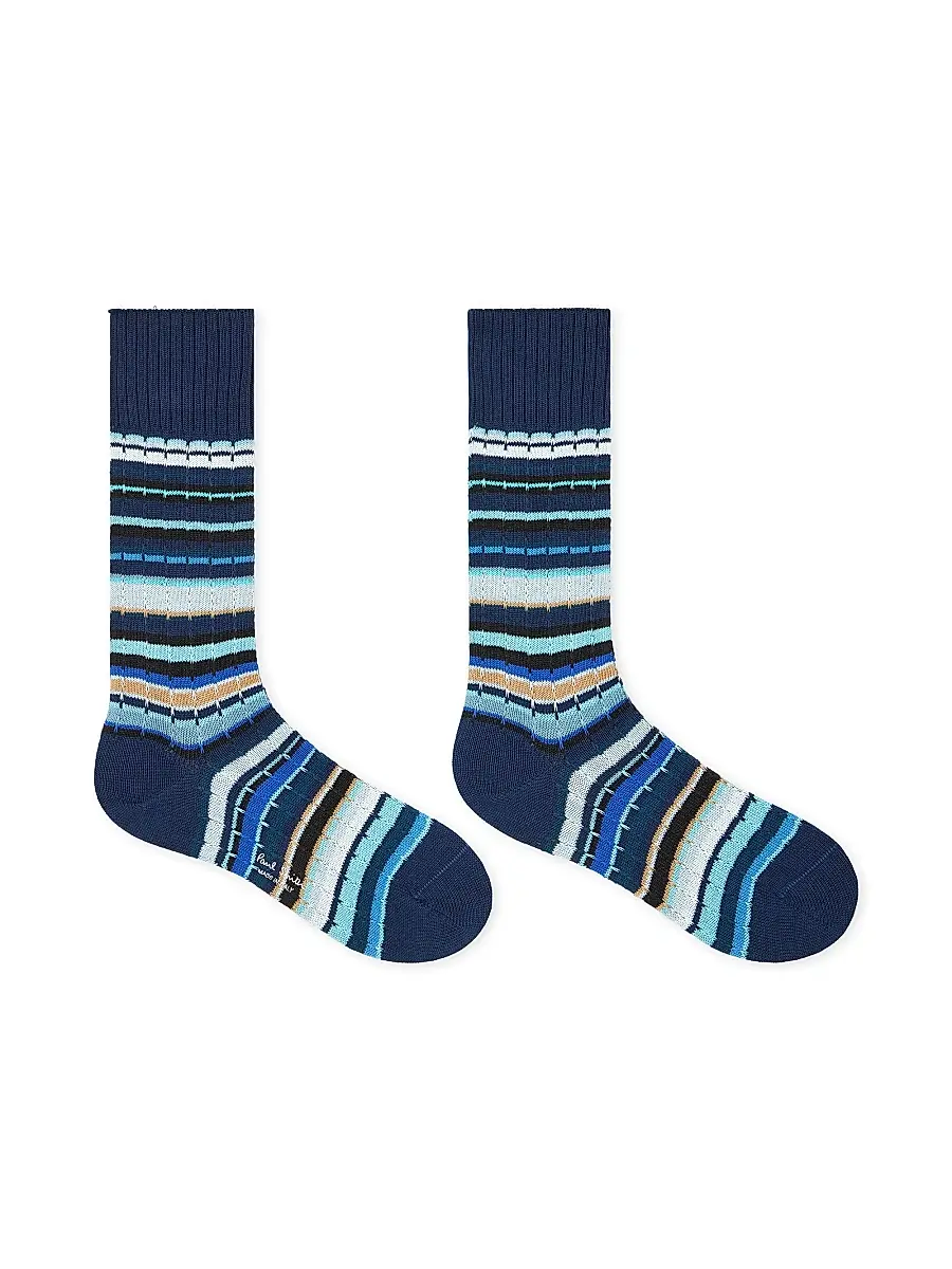 Paul Smith Men's 3-Pack Cable Signature Socks | Thumbnail 4