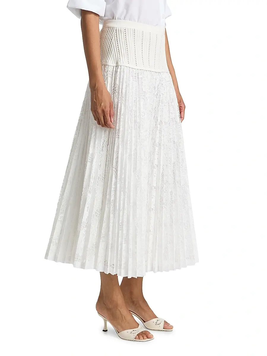 Simkhai Women's Verona Lace Midi-Skirt | Thumbnail 4 Simkhai Women's Verona Lace Midi-Skirt | Thumbnail 4