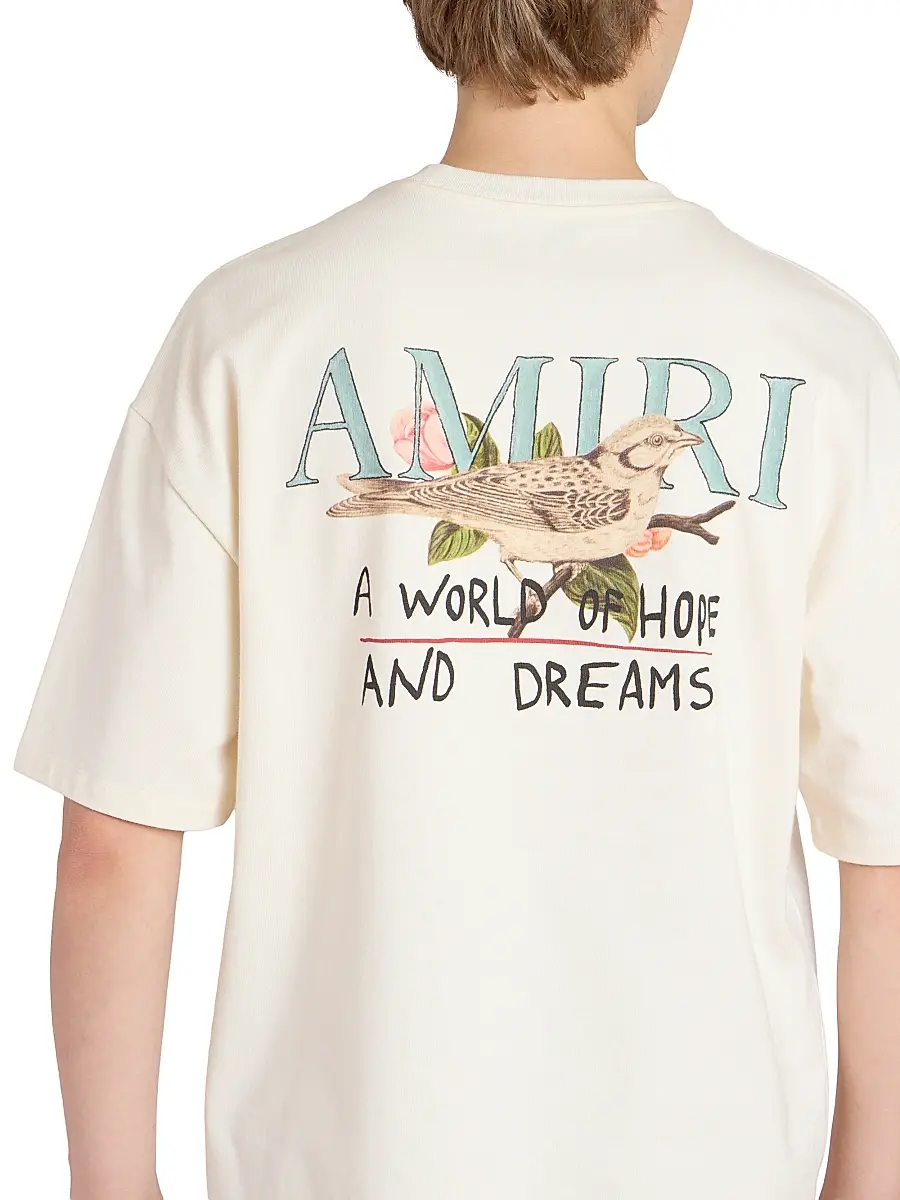 AMIRI Men's Hope & Dreams Logo Oversized T-Shirt | Thumbnail 6 AMIRI Men's Hope & Dreams Logo Oversized T-Shirt | Thumbnail 6
