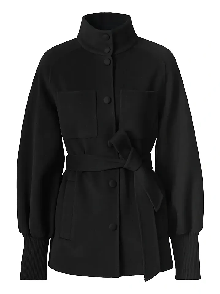 Women's Shania Tie-Waist Wool Jacket