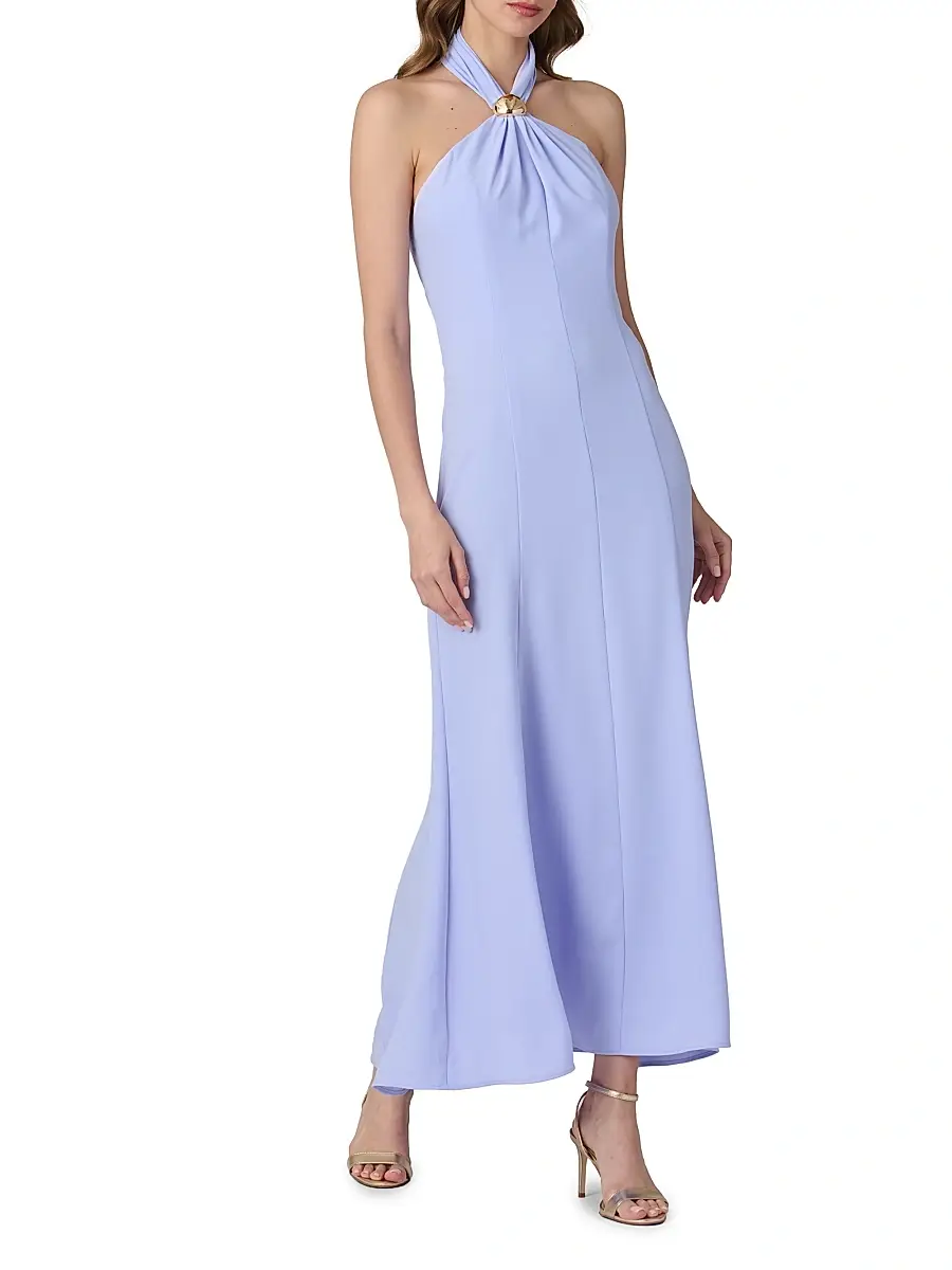Shoshanna Women's Keller Panelled Halter Midi-Dress | Thumbnail 2 Shoshanna Women's Keller Panelled Halter Midi-Dress | Thumbnail 2