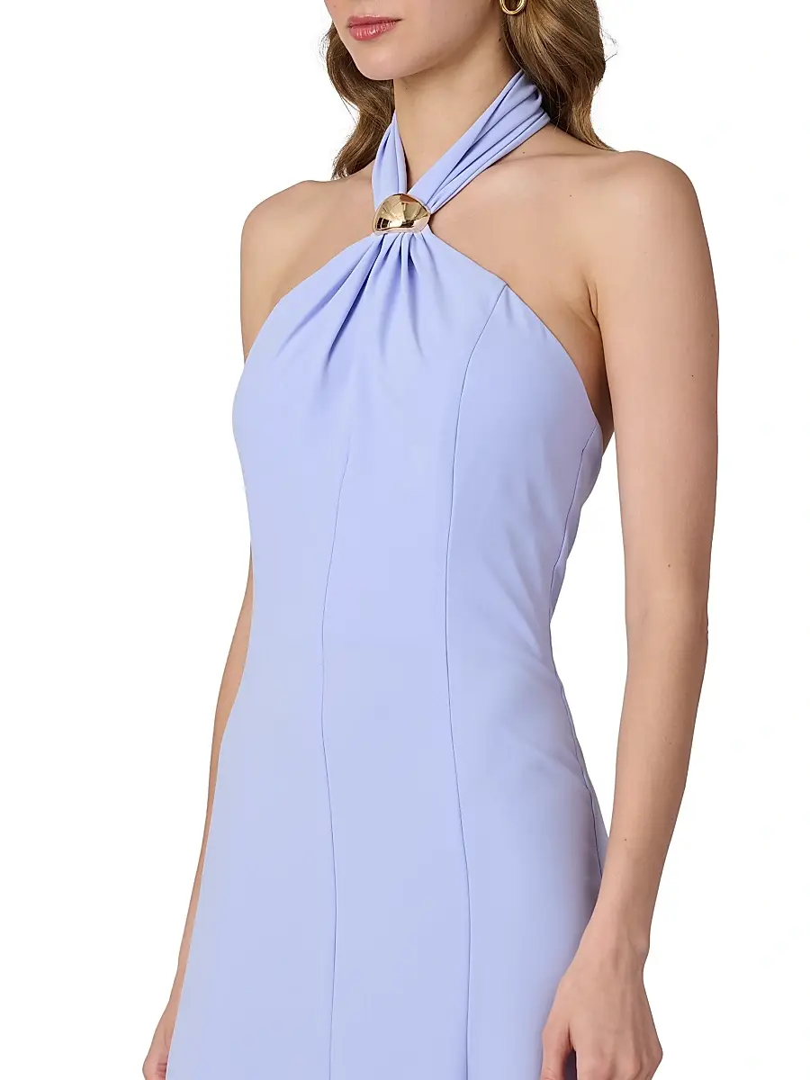 Shoshanna Women's Keller Panelled Halter Midi-Dress | Thumbnail 4 Shoshanna Women's Keller Panelled Halter Midi-Dress | Thumbnail 4
