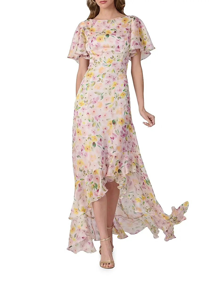 Shoshanna Women's Chauncey Floral Chiffon Maxi Dress | Thumbnail 2 Shoshanna Women's Chauncey Floral Chiffon Maxi Dress | Thumbnail 2