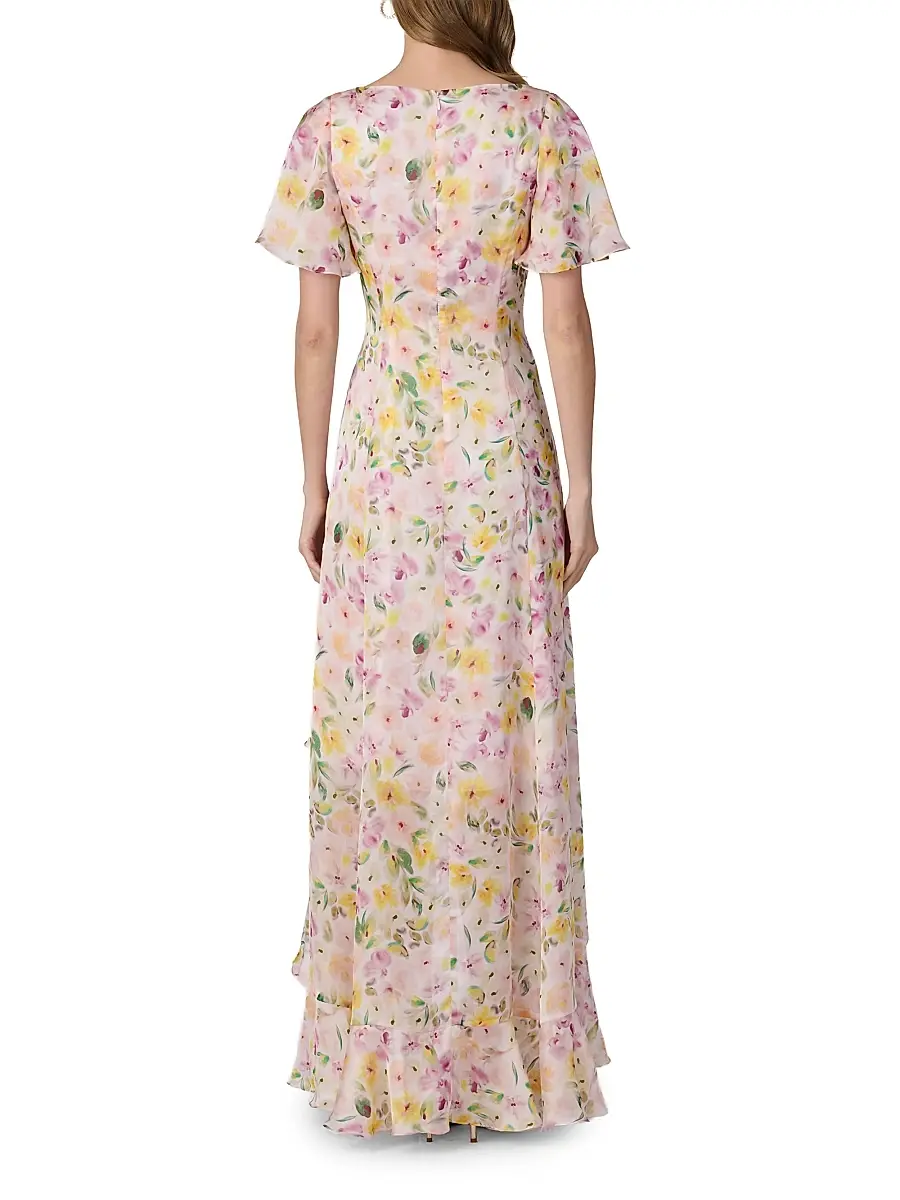 Shoshanna Women's Chauncey Floral Chiffon Maxi Dress | Thumbnail 3 Shoshanna Women's Chauncey Floral Chiffon Maxi Dress | Thumbnail 3