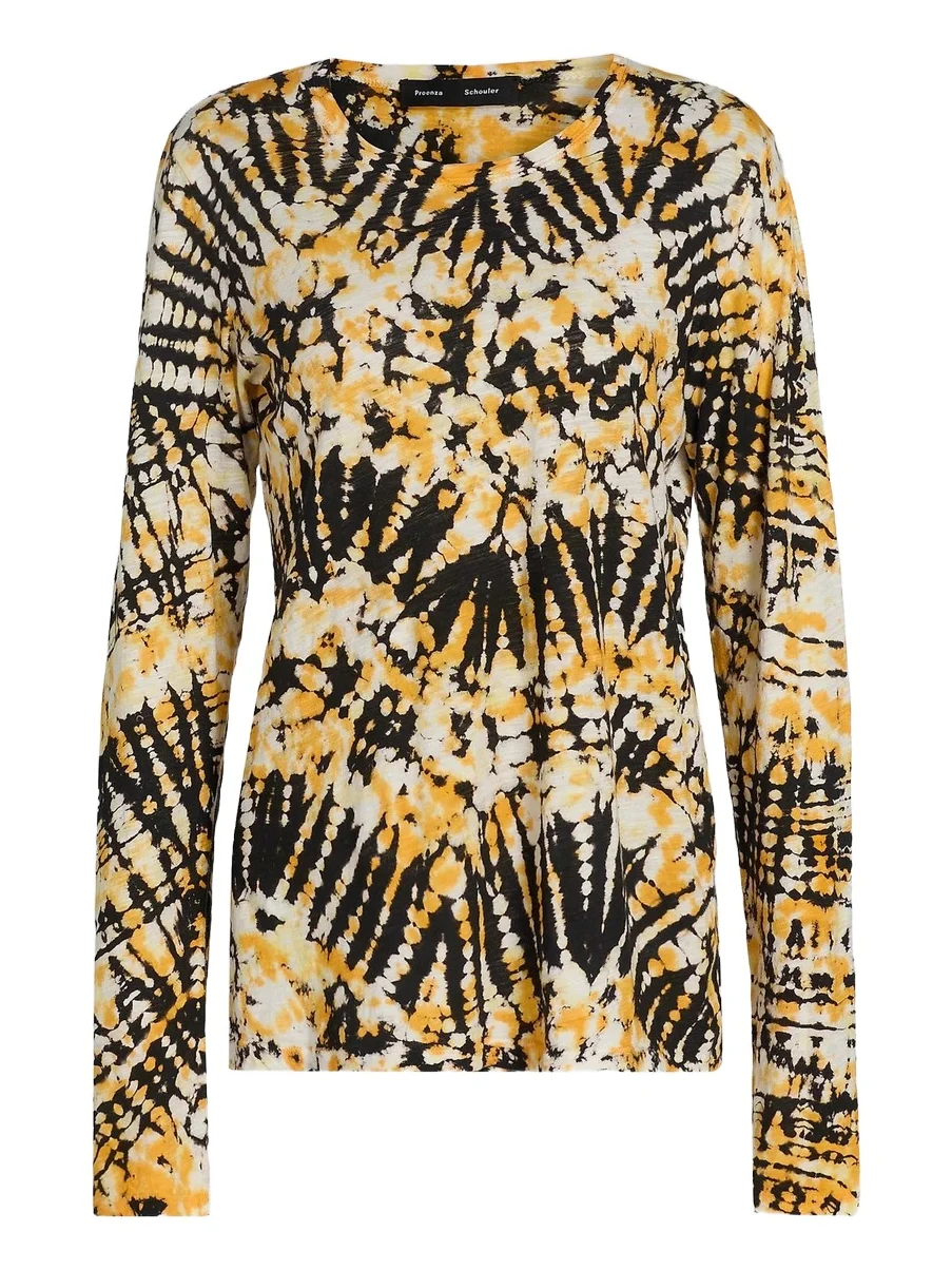 Proenza Schouler Women's Mia Tie-Dye Jersey Top