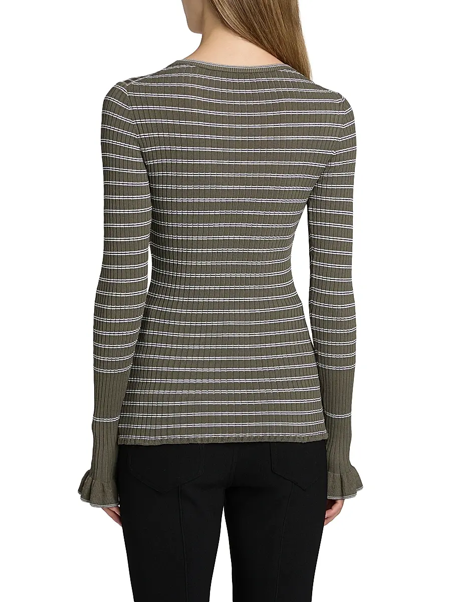 Proenza Schouler White Label Women's Yasmine Striped Rib-Knit Sweater | Thumbnail 5