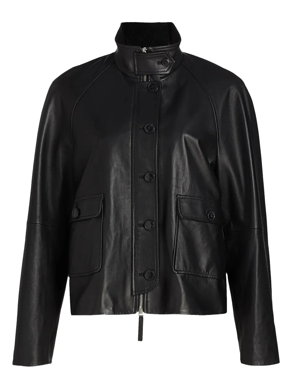 Proenza Schouler White Label Women's Gio Stand Collar Leather Jacket