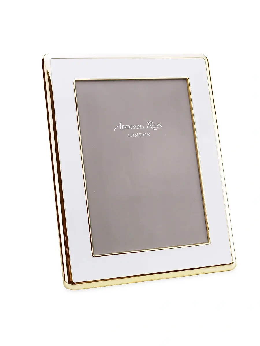 Addison Ross Curved Enamel Frame - White 4 x 6 | Image 1 Addison Ross Curved Enamel Frame - White 4 x 6 | Image 1