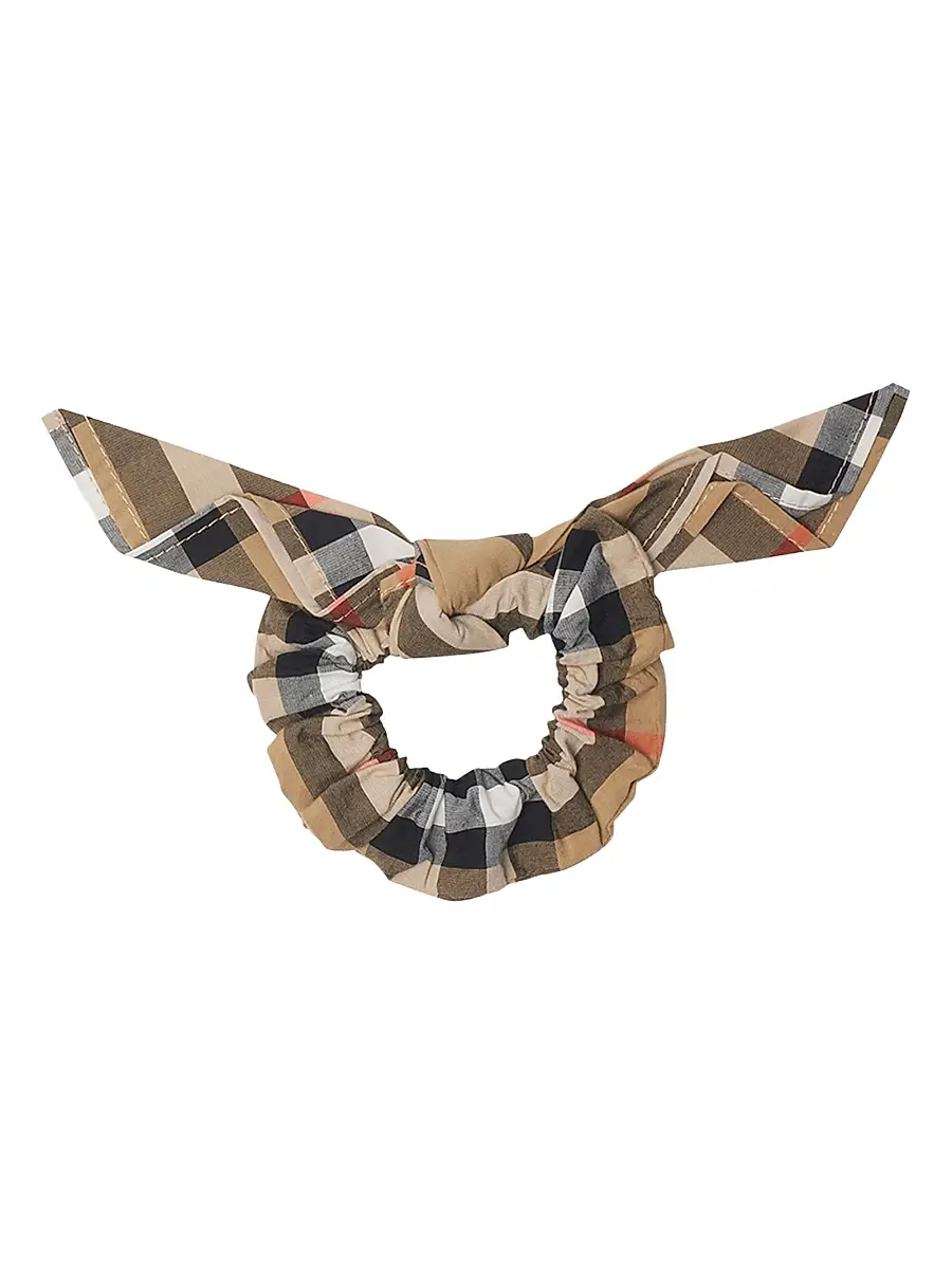 Burberry Girl's Girl's Cotton Check Scrunchie | Thumbnail 2 Burberry Girl's Girl's Cotton Check Scrunchie | Thumbnail 2