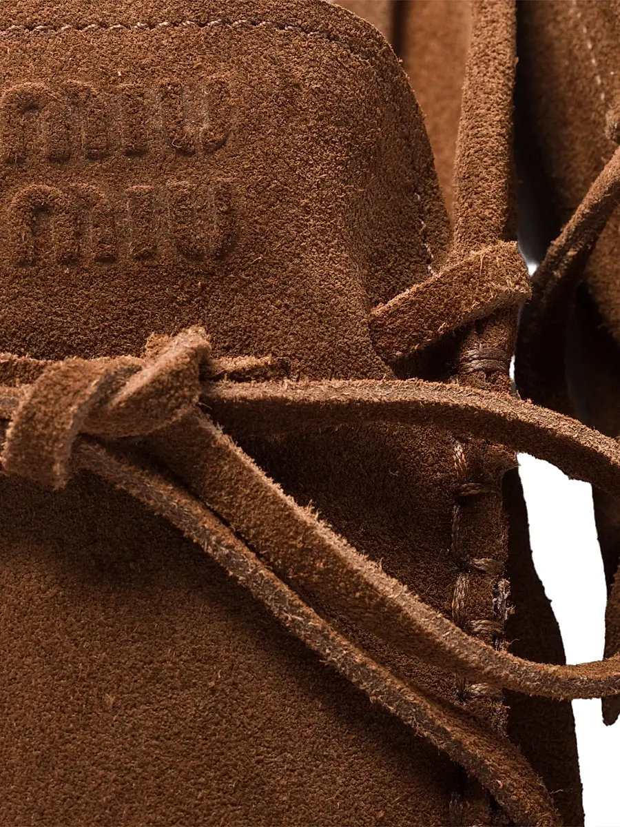 Miu Miu Women's Suede Mules - Brown | Thumbnail 3 Miu Miu Women's Suede Mules - Brown | Thumbnail 3
