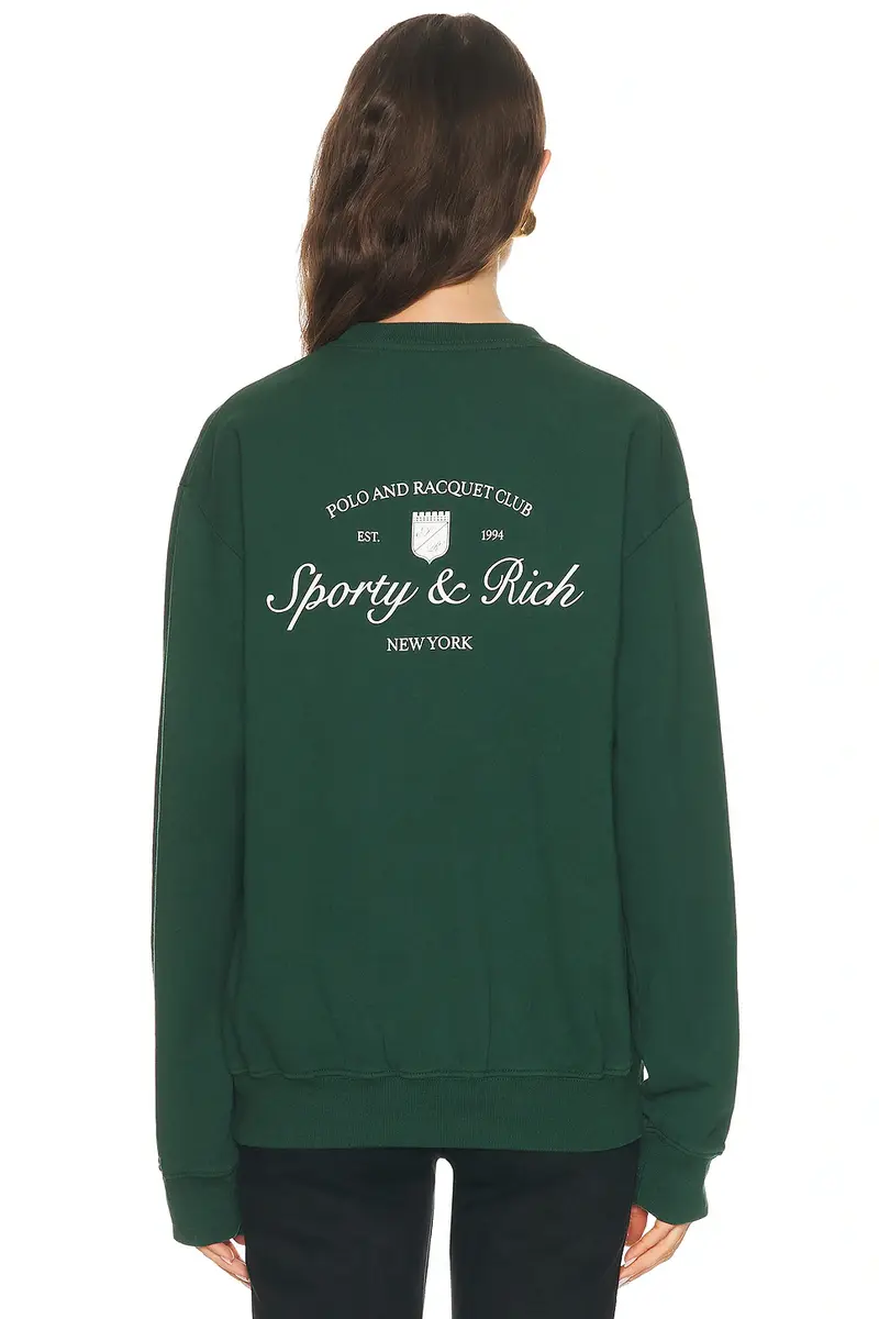 Sporty & Rich Syracuse Crewneck Sweatshirt | Thumbnail 4 Sporty & Rich Syracuse Crewneck Sweatshirt | Thumbnail 4