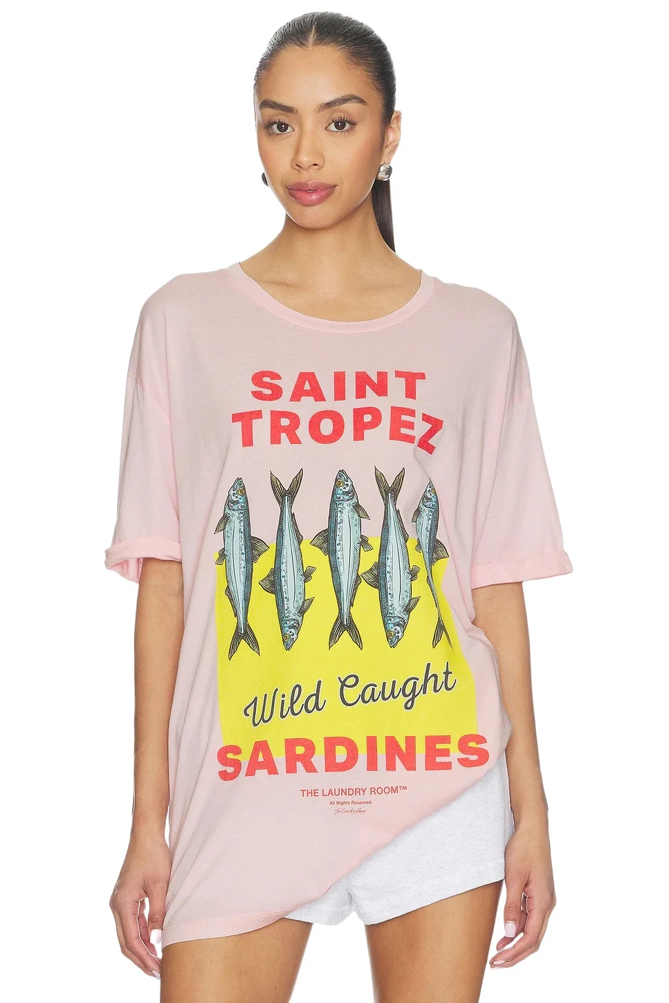 The Laundry Room Saint Tropez Sardines Oversized Tee
