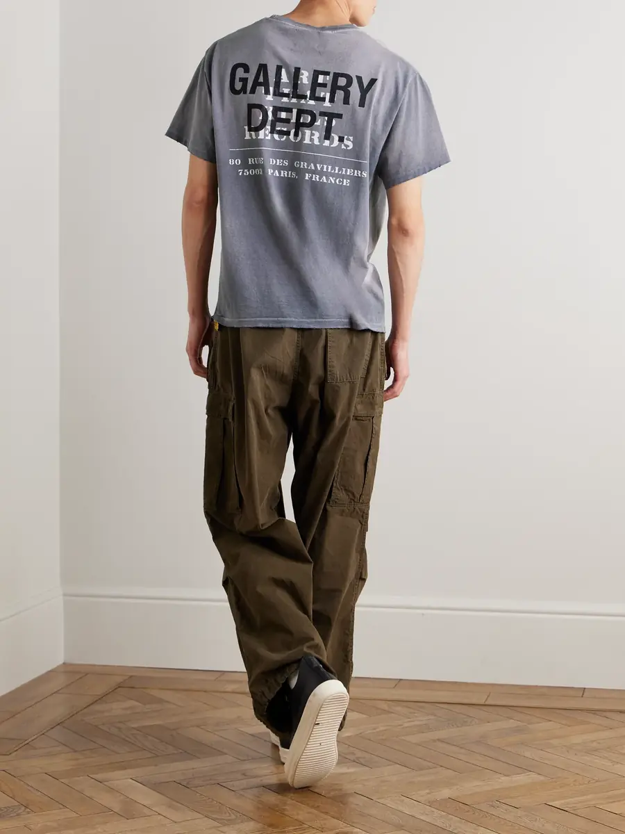 Gallery Dept. 40-Year Printed Distressed Cotton-Jersey T-Shirt - Men | Thumbnail 2 Gallery Dept. 40-Year Printed Distressed Cotton-Jersey T-Shirt - Men | Thumbnail 2