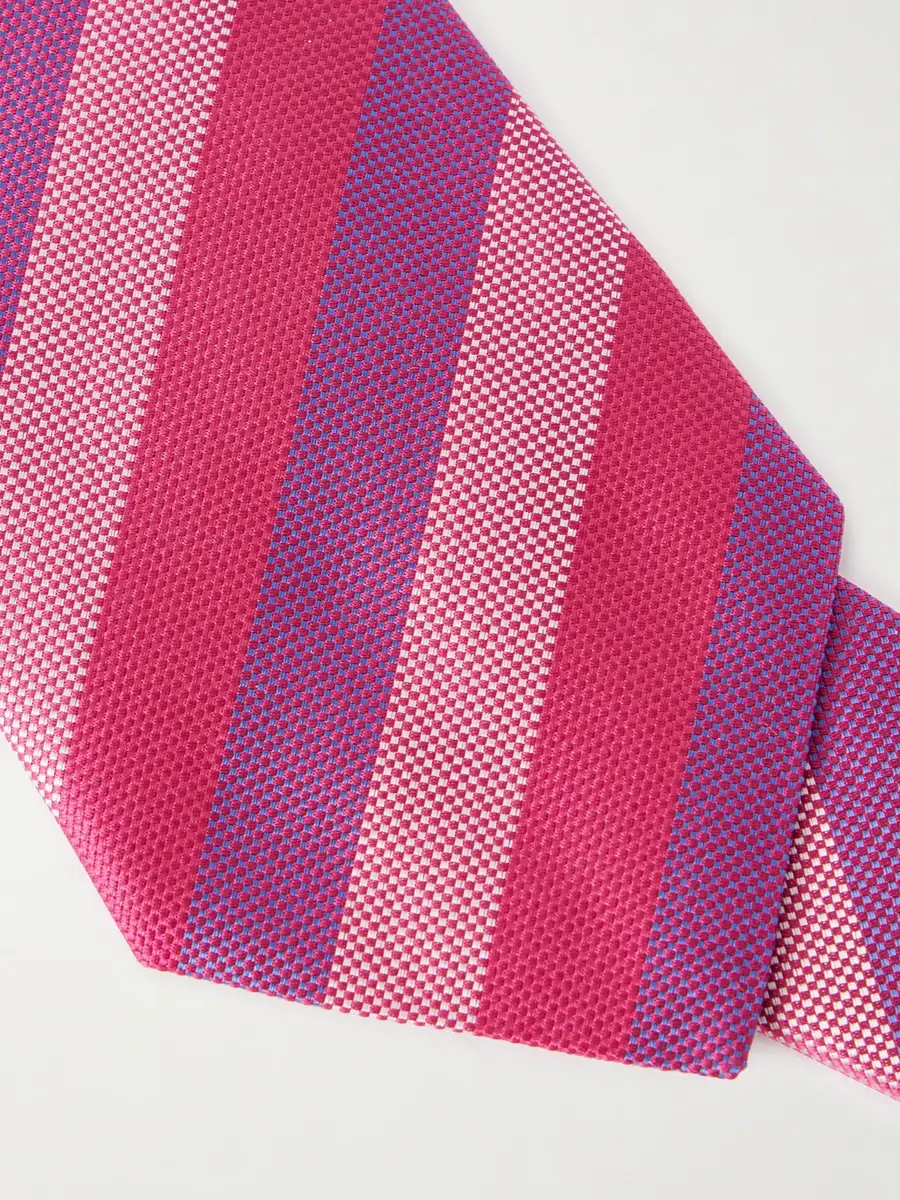 Charvet 8.5cm Striped Jacquard Silk Tie - Men | Thumbnail 4 Charvet 8.5cm Striped Jacquard Silk Tie - Men | Thumbnail 4