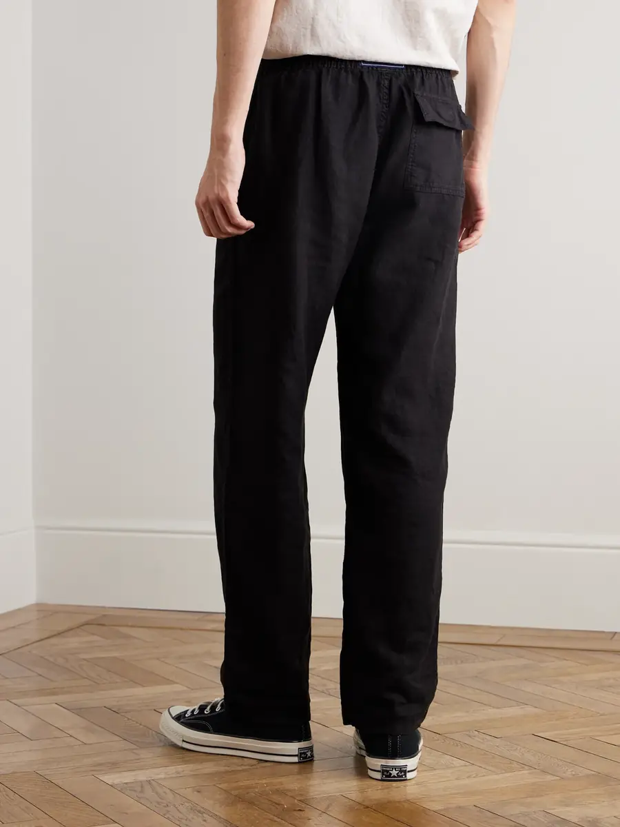 Vilebrequin Pacha Straight-Leg Woven Linen Drawstring Trousers - Men | Thumbnail 4 Vilebrequin Pacha Straight-Leg Woven Linen Drawstring Trousers - Men | Thumbnail 4