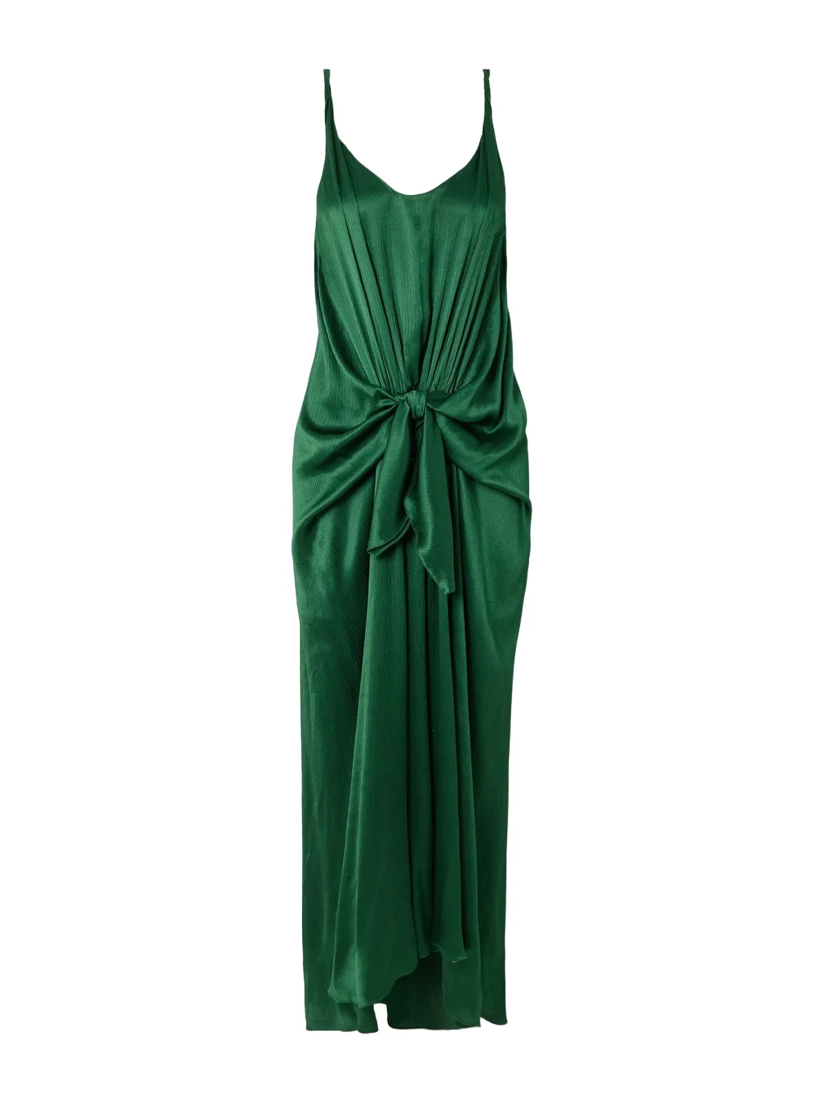 Tie-detailed Crinkled-silk Maxi Dress Tie-detailed Crinkled-silk Maxi Dress
