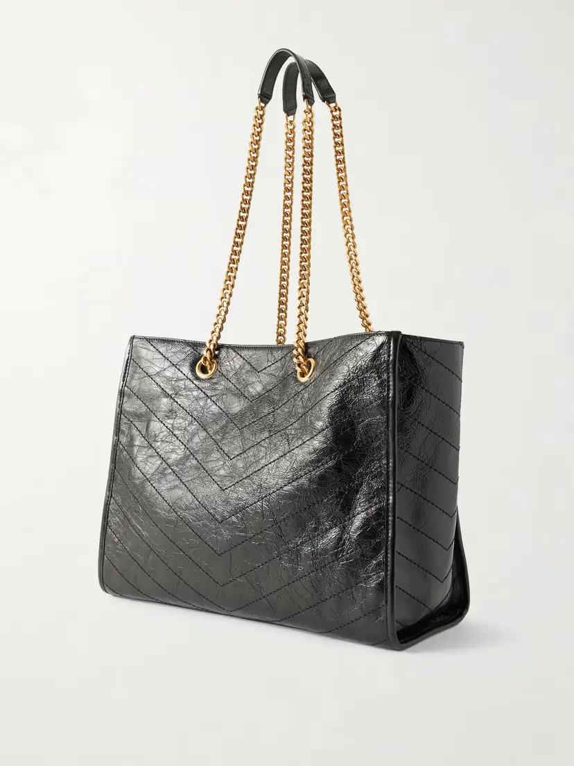 Saint Laurent Niki Small Crinkled-leather Tote | Thumbnail 4 Saint Laurent Niki Small Crinkled-leather Tote | Thumbnail 4