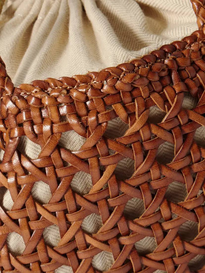 Dragon Diffusion Juventus Woven Leather Tote | Thumbnail 4