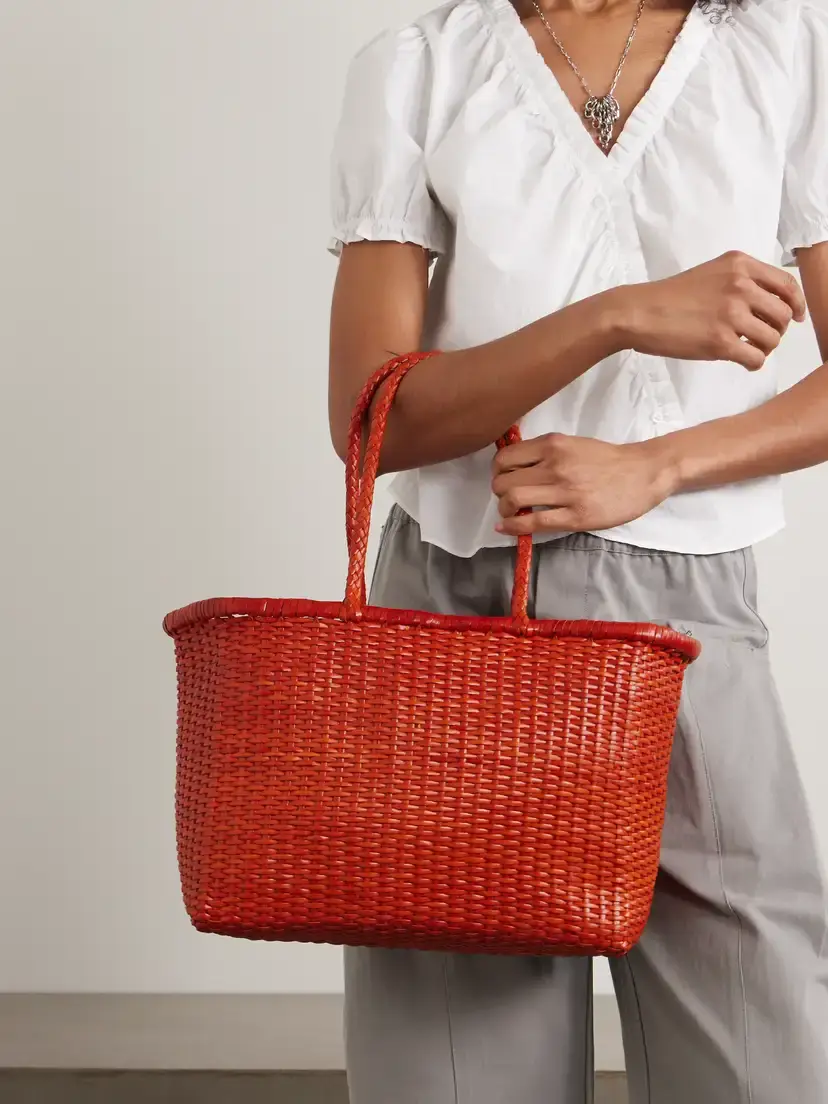 Dragon Diffusion B Weave Big Woven Leather Tote | Thumbnail 2