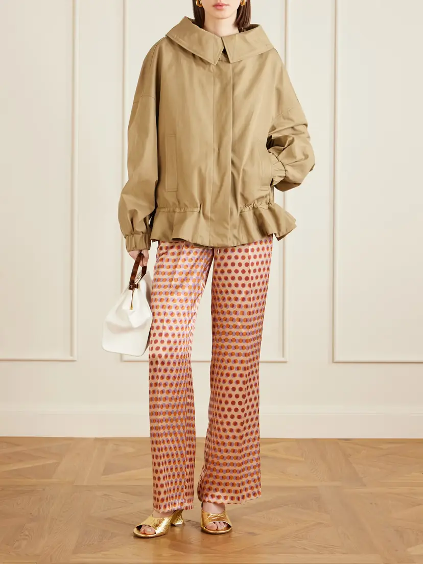 Dries Van Noten Gathered Cotton-twill Hooded Jacket | Thumbnail 2 Dries Van Noten Gathered Cotton-twill Hooded Jacket | Thumbnail 2