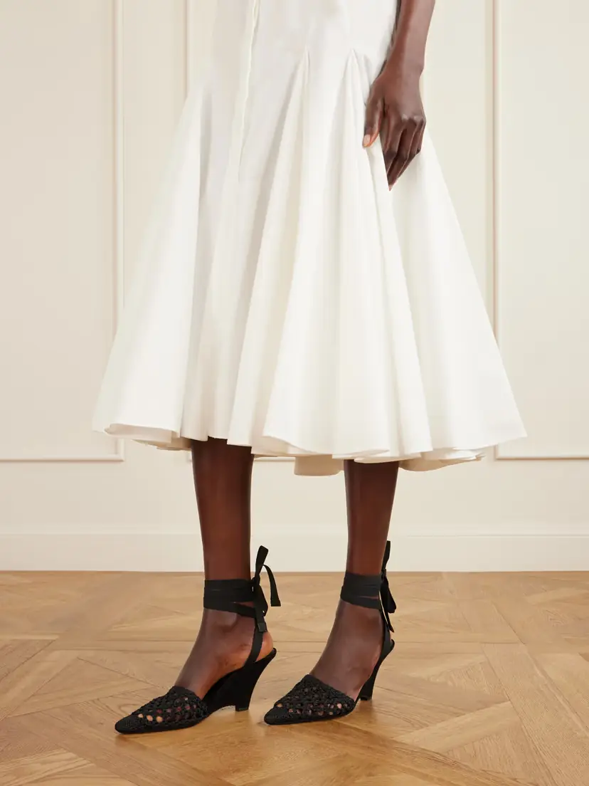 Jacquemus The H Leather Wedge Pumps | Thumbnail 2 Jacquemus The H Leather Wedge Pumps | Thumbnail 2
