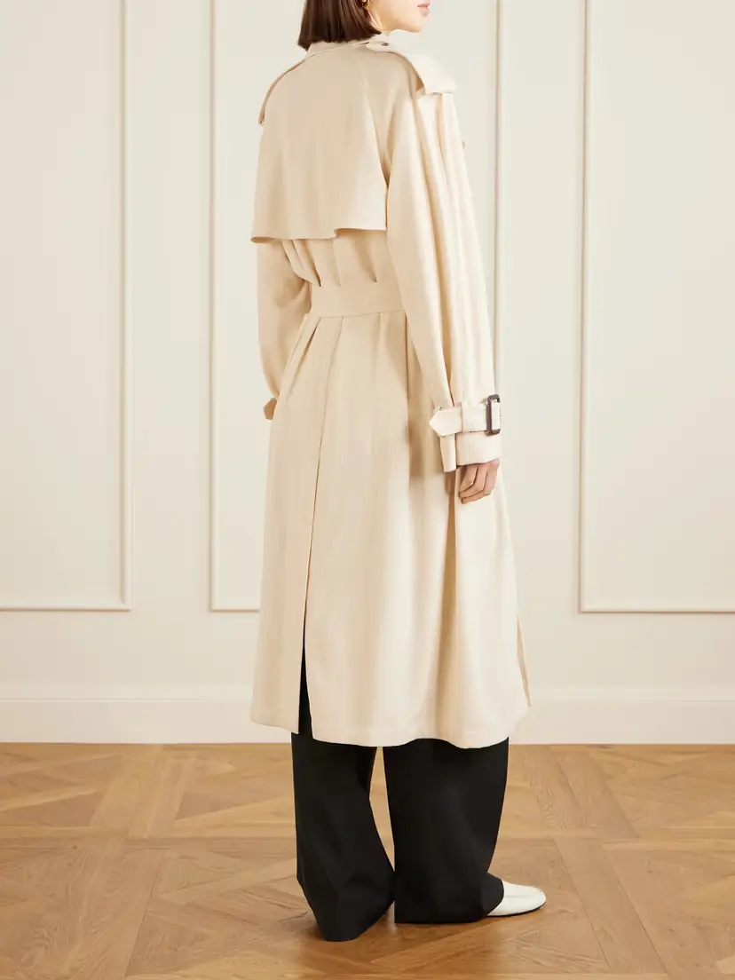 Wardrobe.NYC Double-breasted Belted Technical Shell Trench Coat | Thumbnail 3 Wardrobe.NYC Double-breasted Belted Technical Shell Trench Coat | Thumbnail 3
